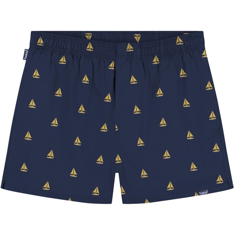 Pockies Boxerky Sailing námořnická modř / žlutá