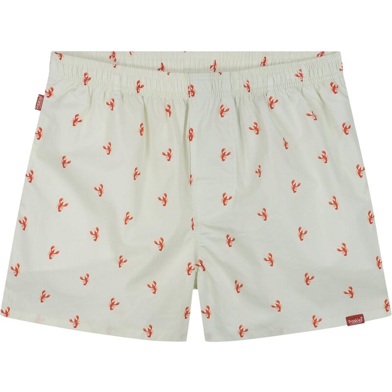 Pockies Boxerky Lobster červená / barva bílé vlny