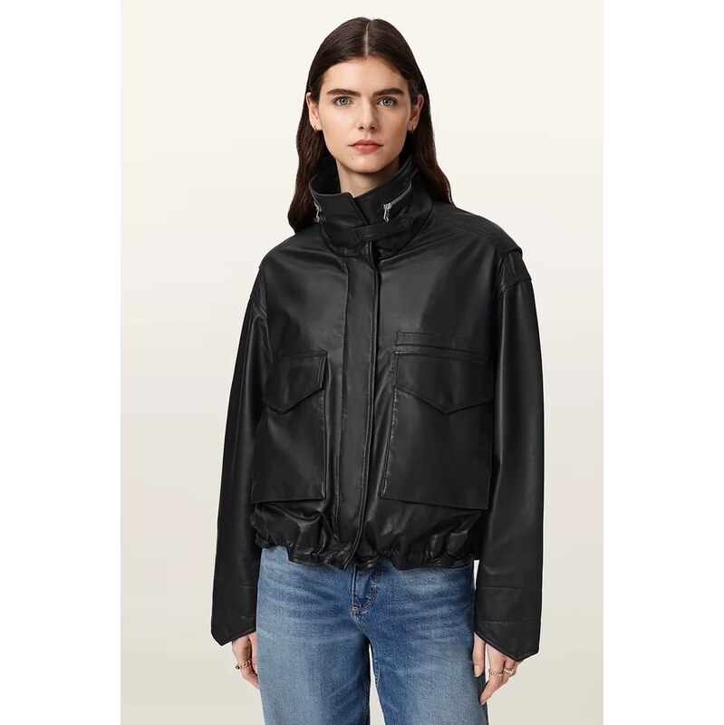 AllSaints bomber dámský kožený 114398509