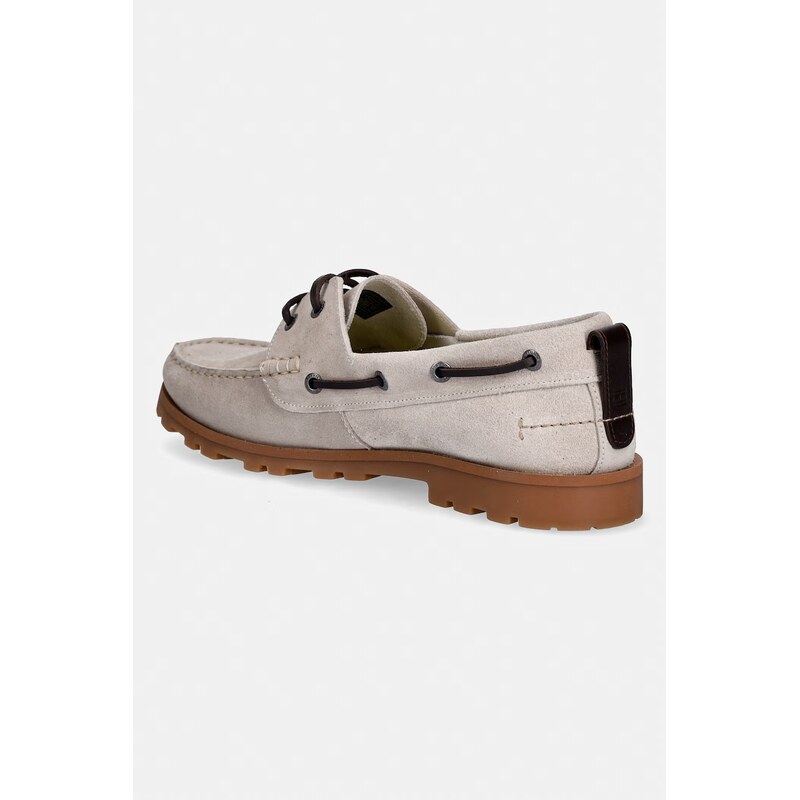 Tommy Hilfiger mokasíny pánské semišové HILIFGER LIGHT SDE BOAT SHOE