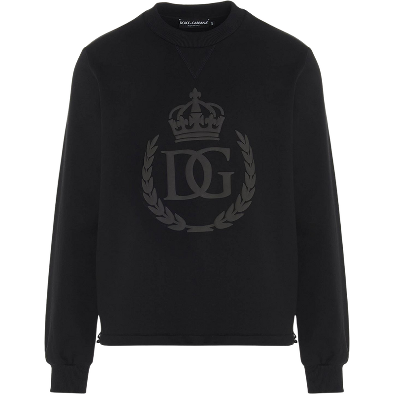 DOLCE & GABBANA Leaf Logo Black mikina