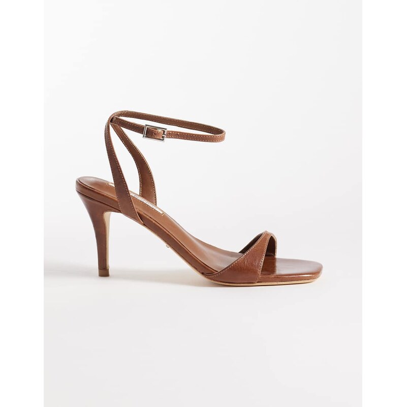 Tony Bianco Bless heeled sandals in brown leather