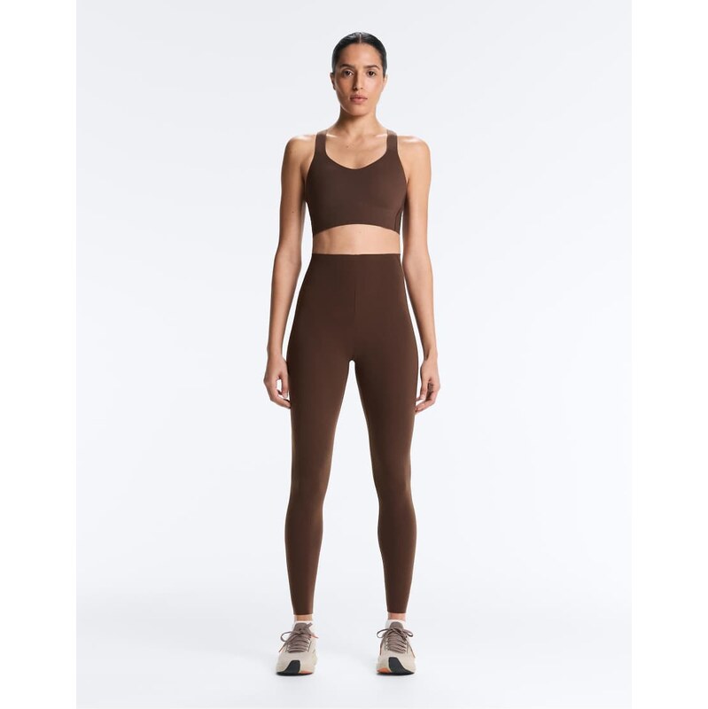 OYSHO Compressive core control ankle-length leggings in dark brown 114403882