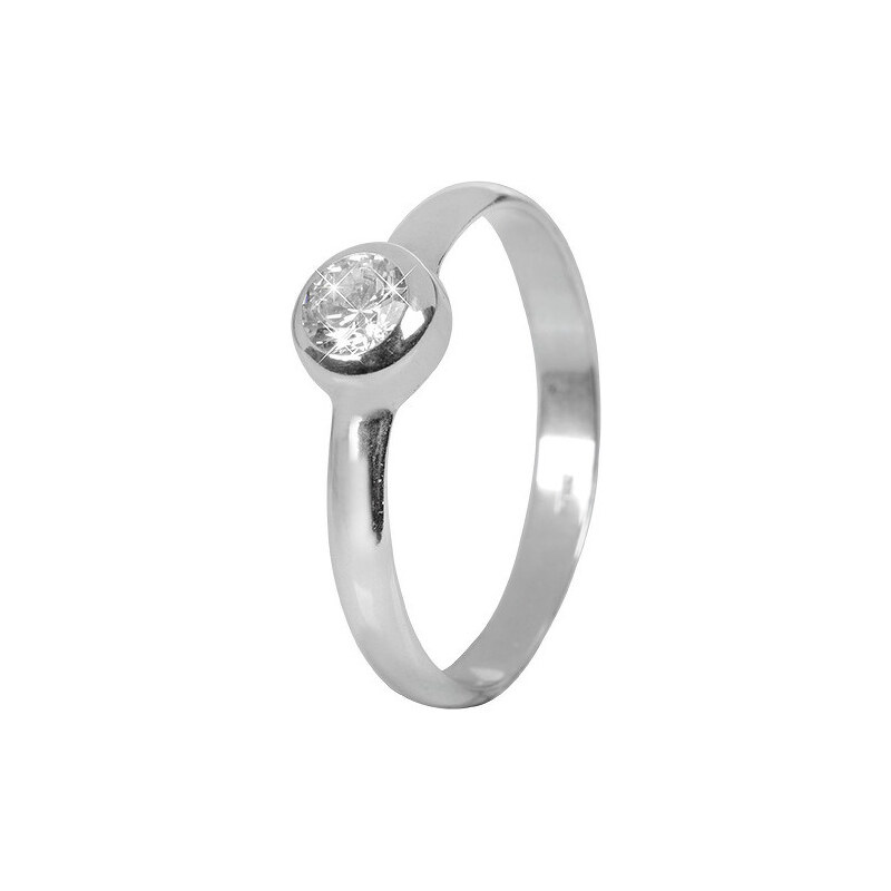 Troli Stříbrný zásnubní prsten s krystalem 426 001 00462