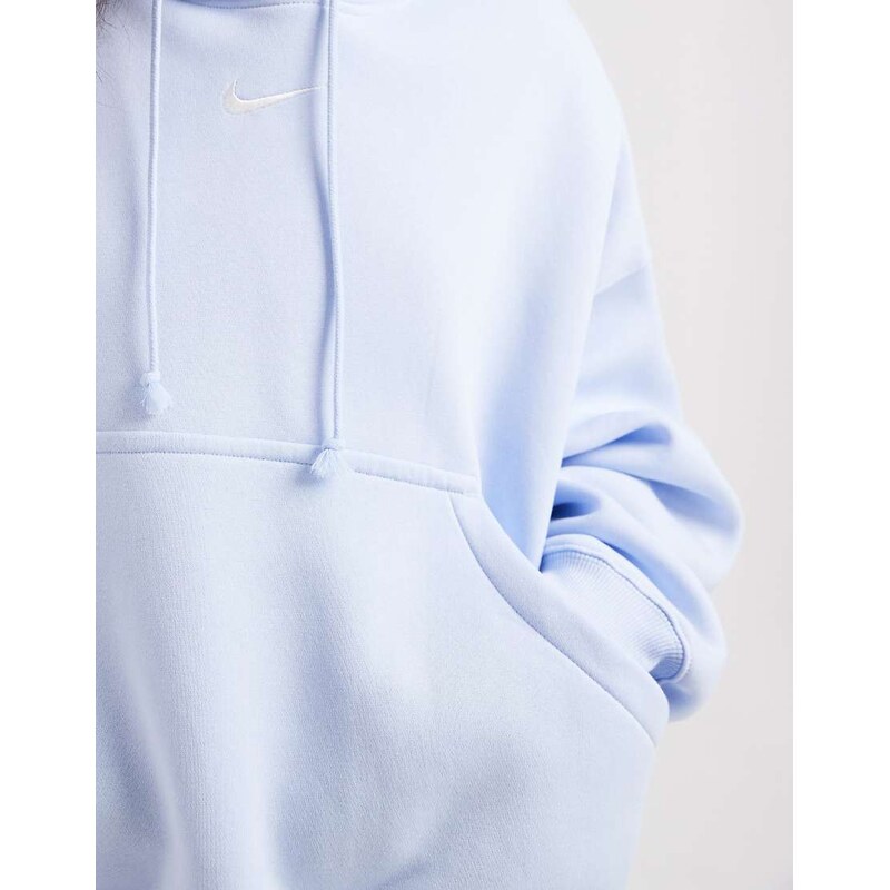 Nike Phoenix Fleece oversized hoodie in light blue