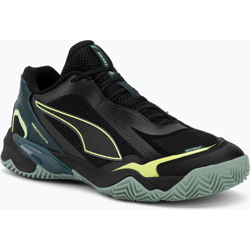 Pánská házenkářská obuv PUMA Solarstrike 4 puma black/green