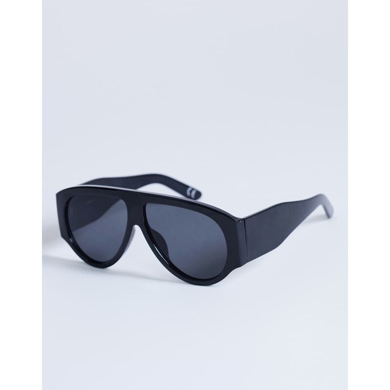 Topshop Zante aviator sunglasses in black