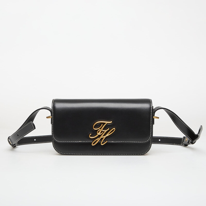 Kabelka Tommy Hilfiger Script Flap Crossover Black Universal 114406076
