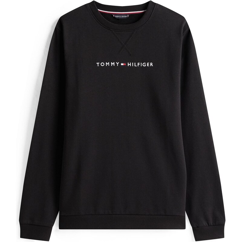 TOMMY HILFIGER Mikina černá / bílá