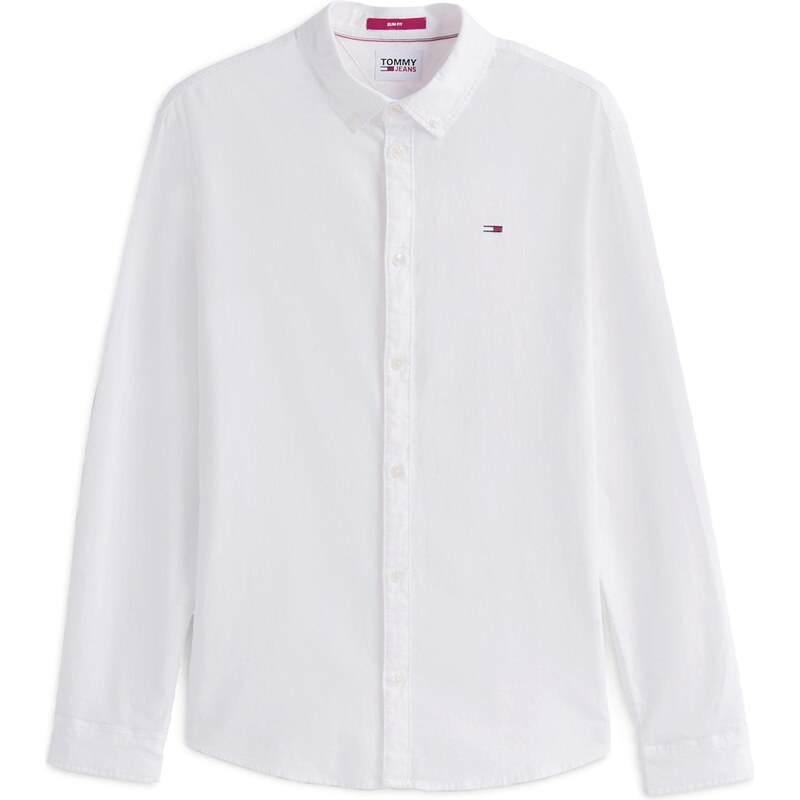 Tommy Jeans Košile námořnická modř / světle červená / bílá