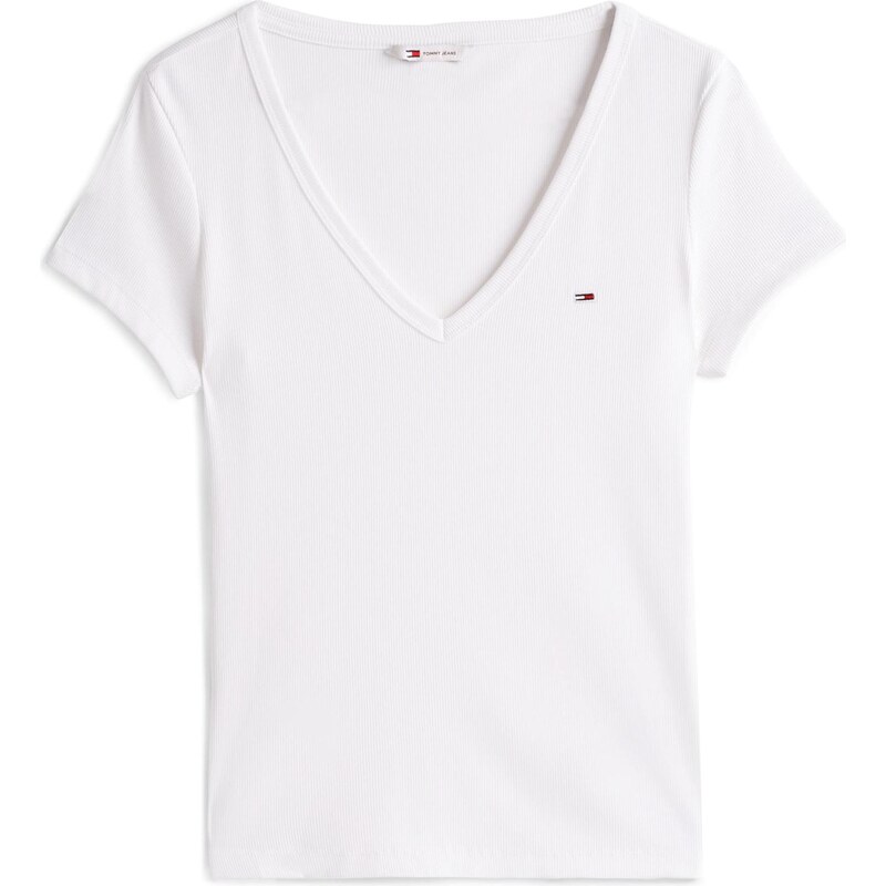 Tommy Jeans Tričko Essential bílá