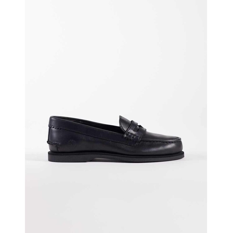 Timberland Classic boat loafer in black full grain leather 115695650
