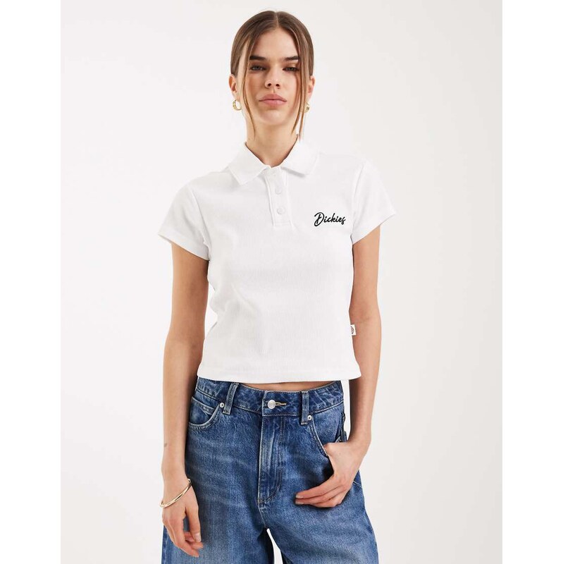 Dickies baby polo shirt in white 114406328