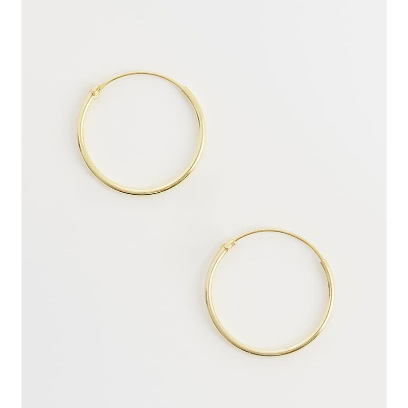 Kingsley Ryan gold plated 18mm hoops 114406384