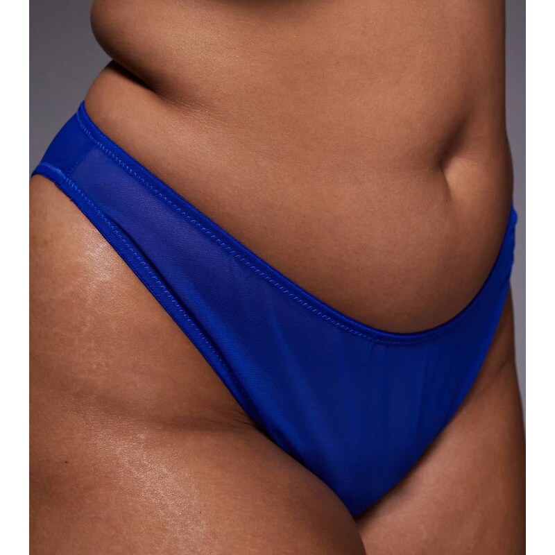ASOS Curve ASOS DESIGN Curve Tammy sheer mesh high leg brazilian in 115514855