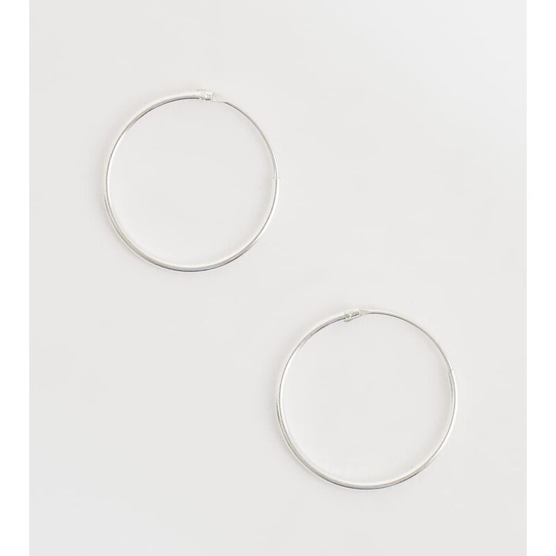 Kingsley Ryan 18mm hoops in sterling silver 114413615