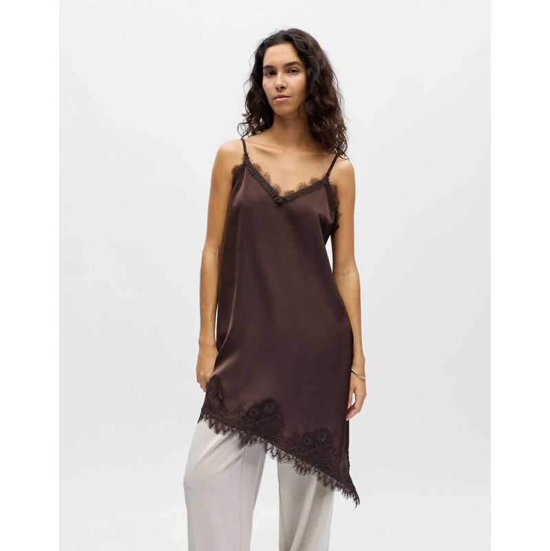 Object Slip dress in seal brown 115667364