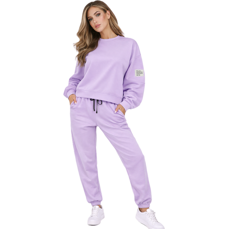 FASHION Dámská sametová tepláková souprava 114411257