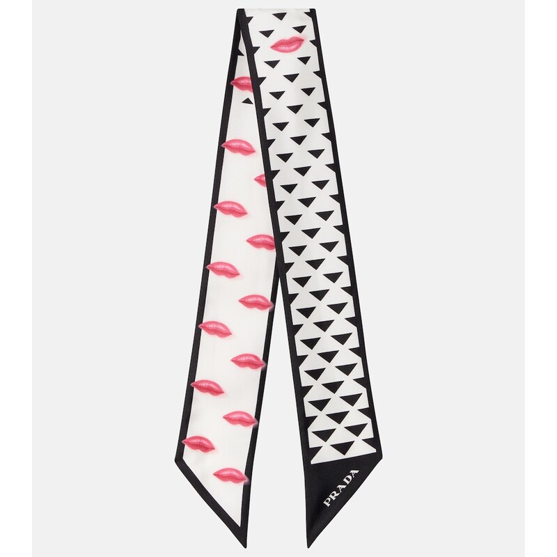 Prada Printed silk twill scarf