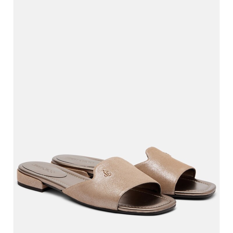 Jimmy Choo Dina leather slides