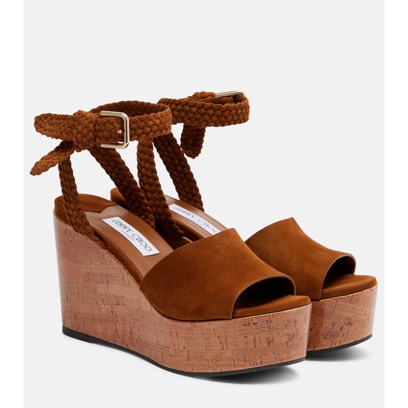Jimmy Choo Jori suede platform sandals