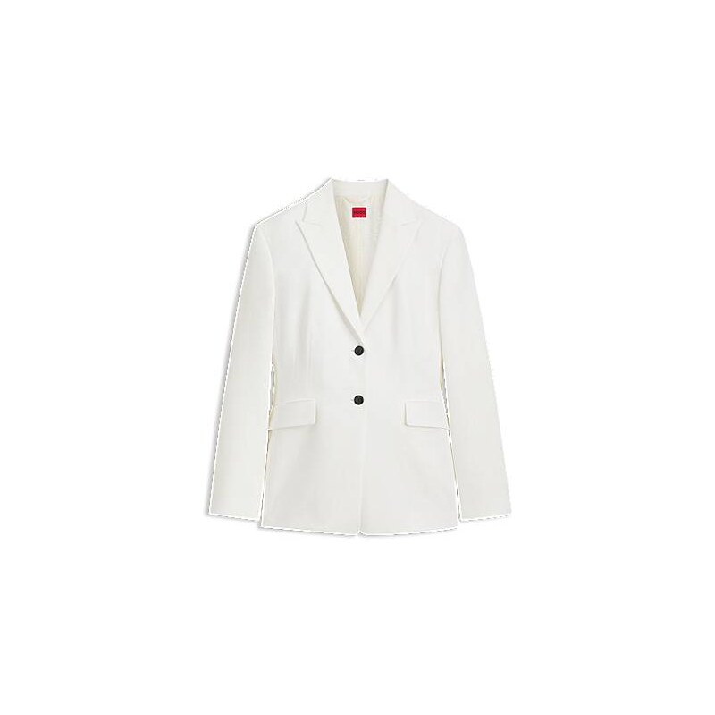 HUGO Slim-fit blazer with contrast buttons 114972109