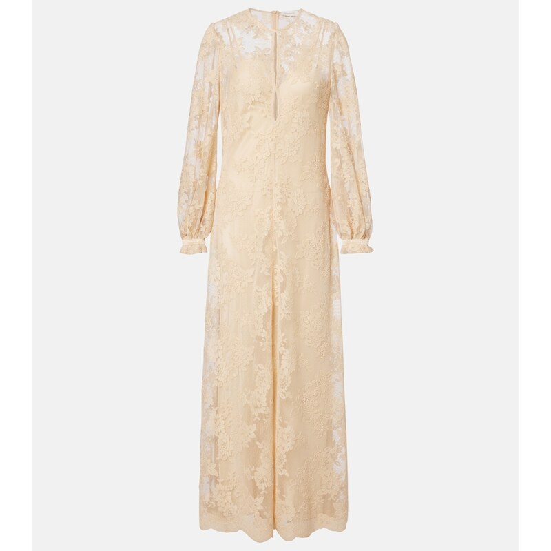 Zimmermann Como silk-lined lace maxi dress