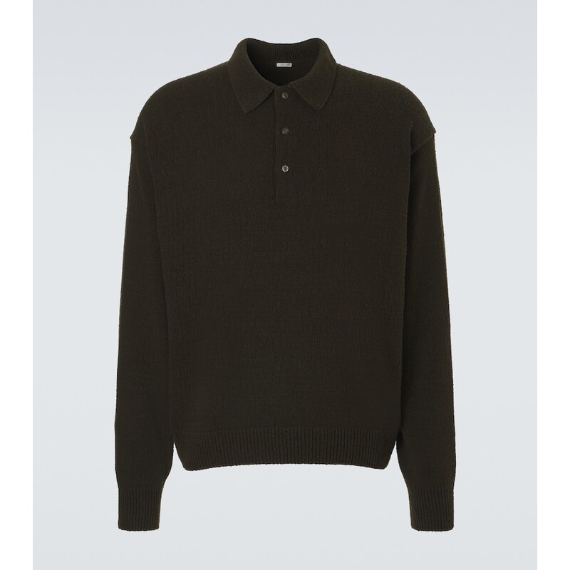 A.Presse Silk polo sweater
