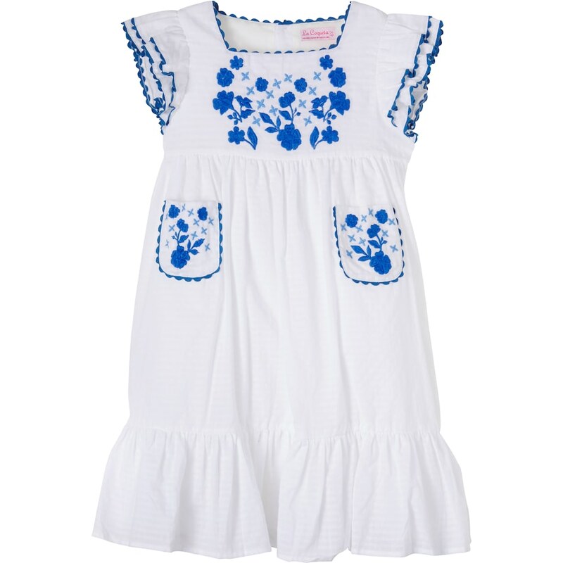 La Coqueta Evelyn embroidered cotton dress