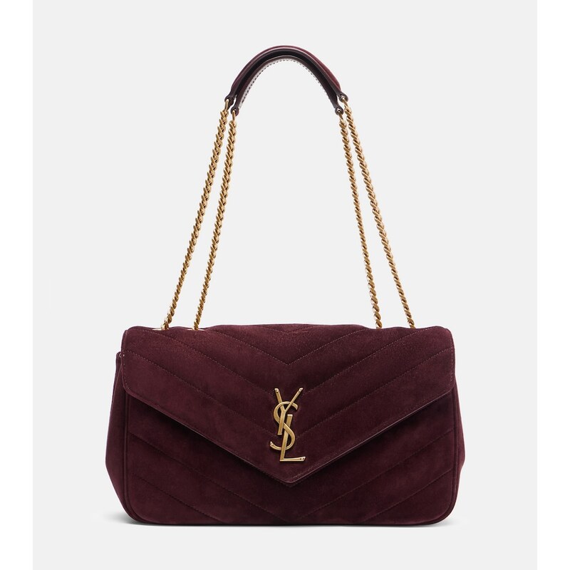 Saint Laurent Loulou Medium suede shoulder bag