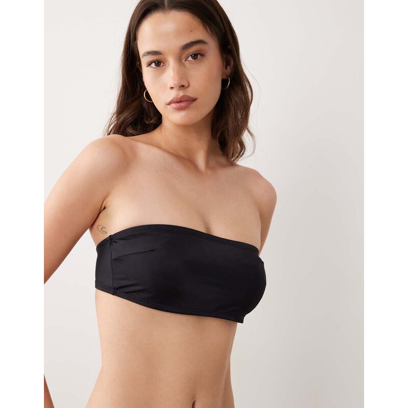 ASOS DESIGN Fuller Bust Maya St Lucia bandeau bikini top with
