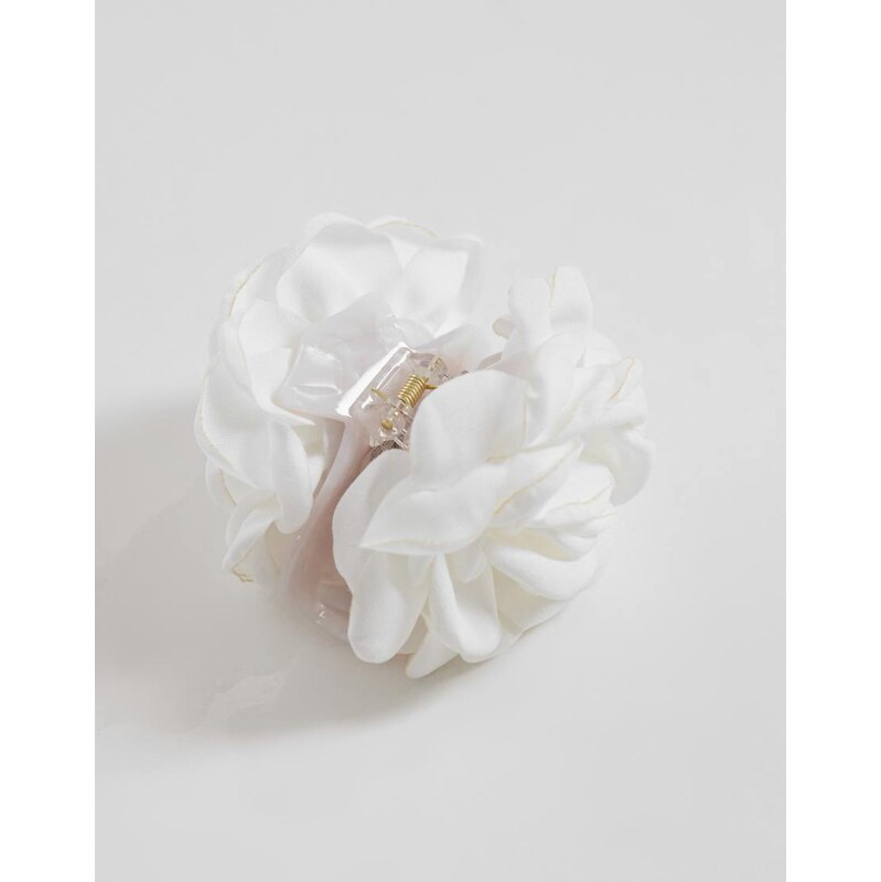 Sui Ava rosa hair claw in white 114413643