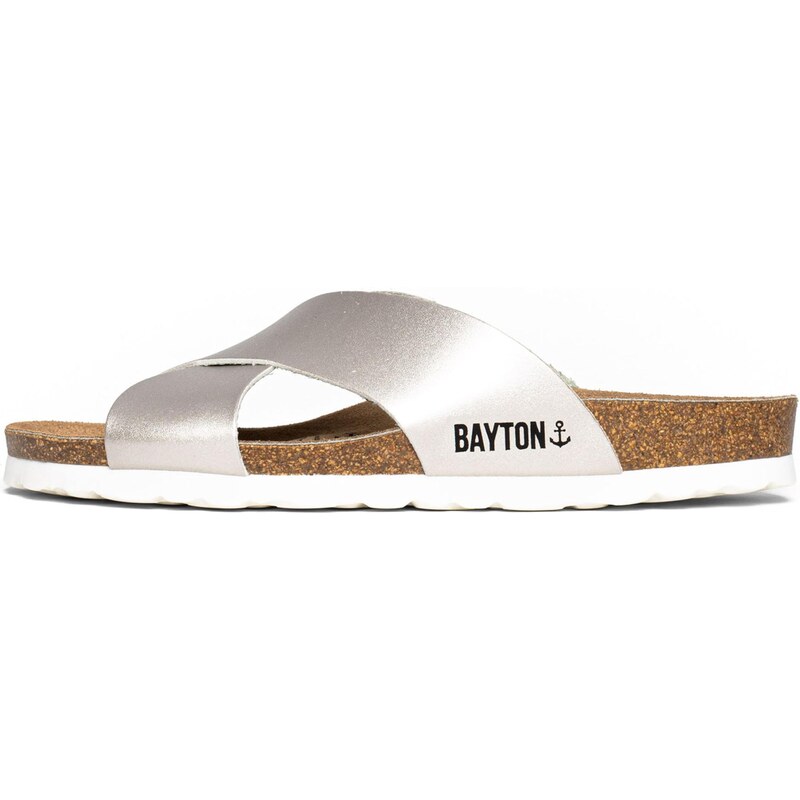 Bayton Pantofle GOMERA černá / stříbrná 114418383