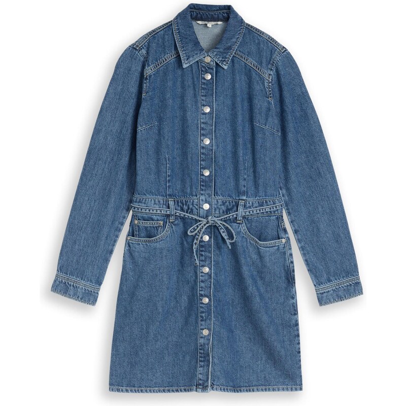 TOM TAILOR DENIM Košilové šaty tmavě modrá
