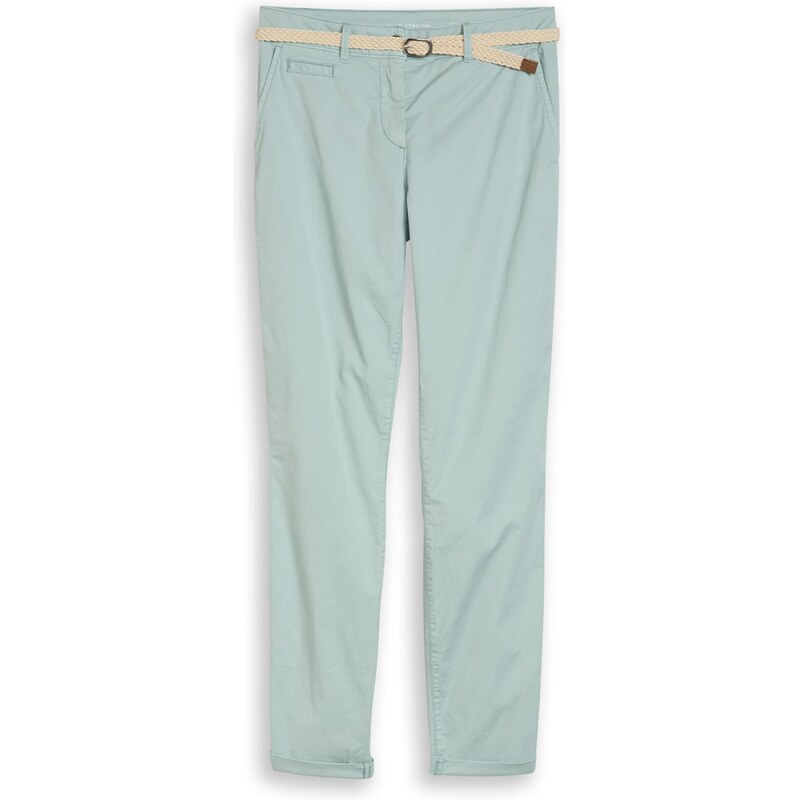 TOM TAILOR Chino kalhoty aqua modrá 114418989