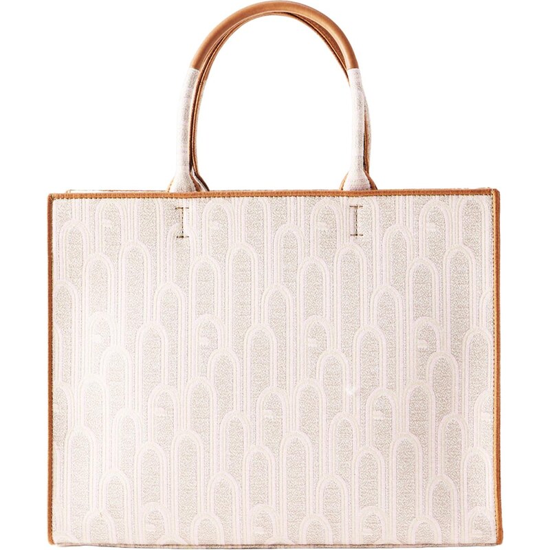 FURLA Nákupní taška OPPORTUNITY béžová / pastelově zelená / růžová 114419011