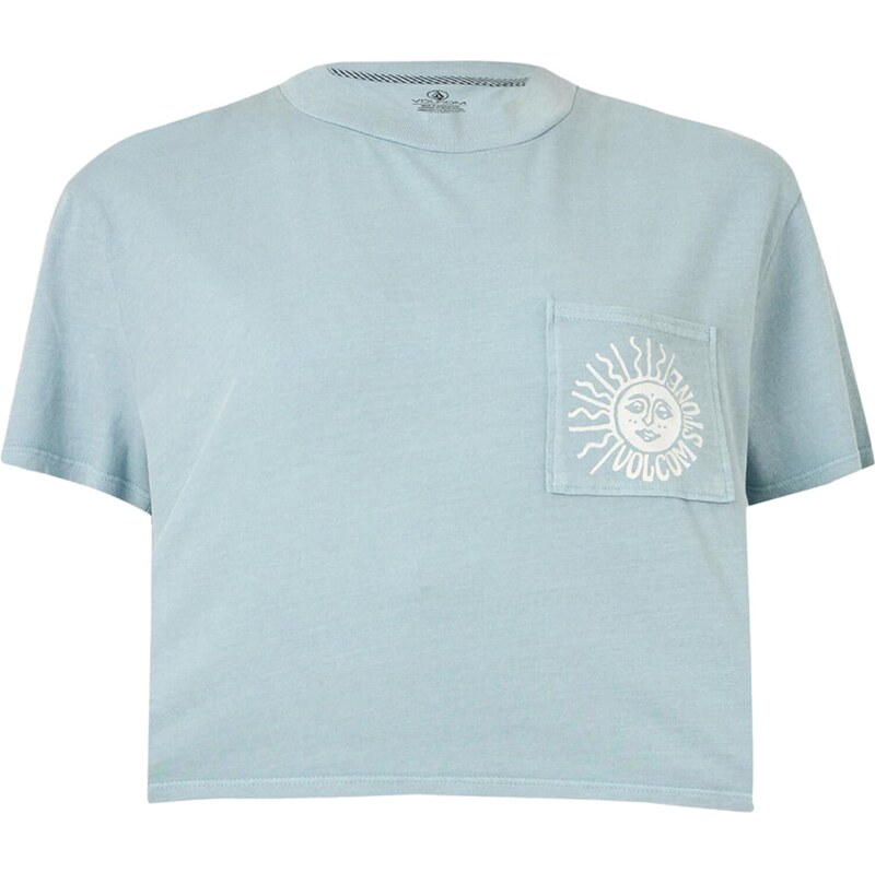 Volcom Tričko Pocket Dial modrá / bílá 114419086