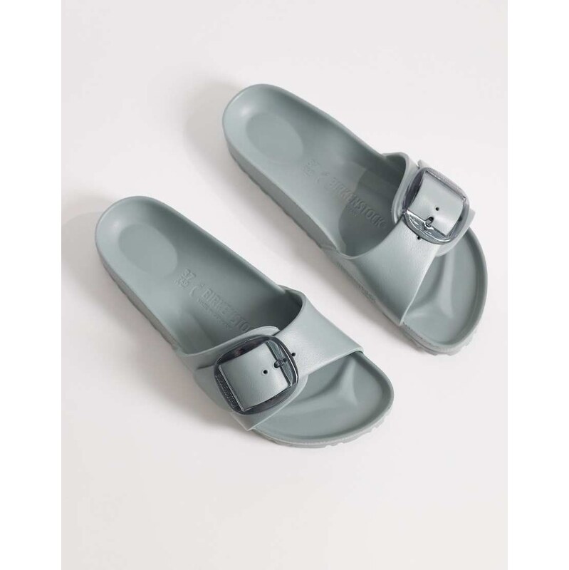 Birkenstock Madrid Big Buckle EVA sandals in pure sage-Blue