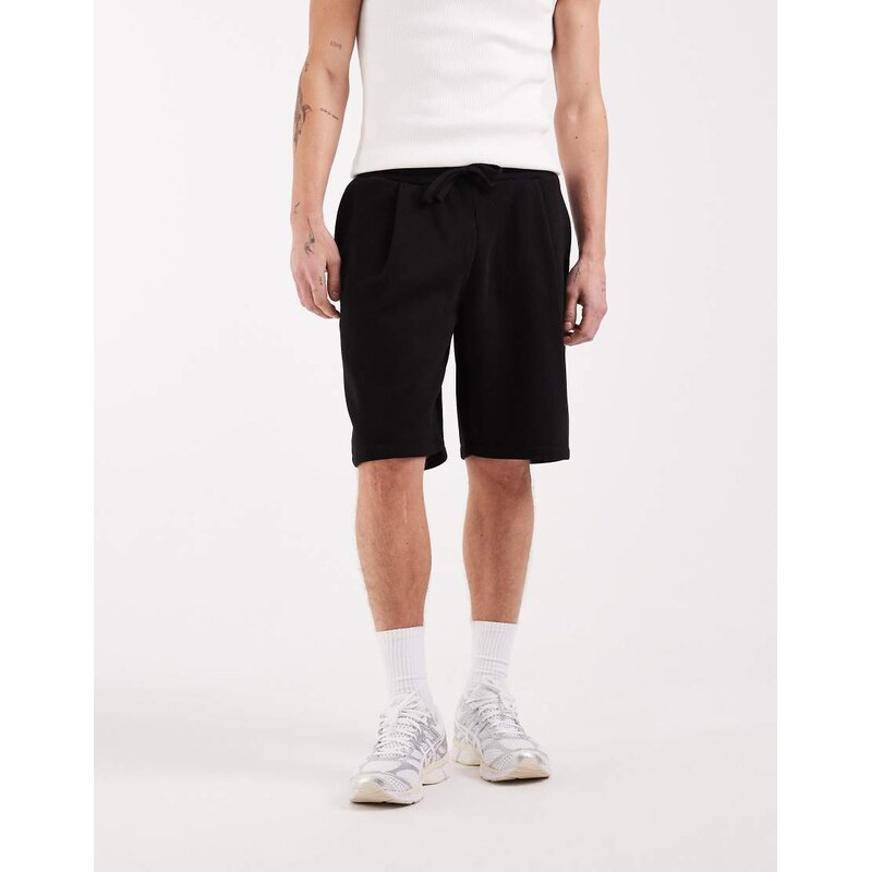 ASOS DESIGN loose jersey short in black