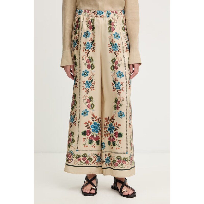 Weekend Max Mara kalhoty dámské hedvábné SNACK 114417501