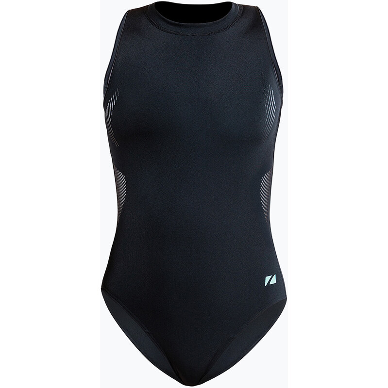 Dámské jednodílné plavky ZONE3 High Neck Costume black