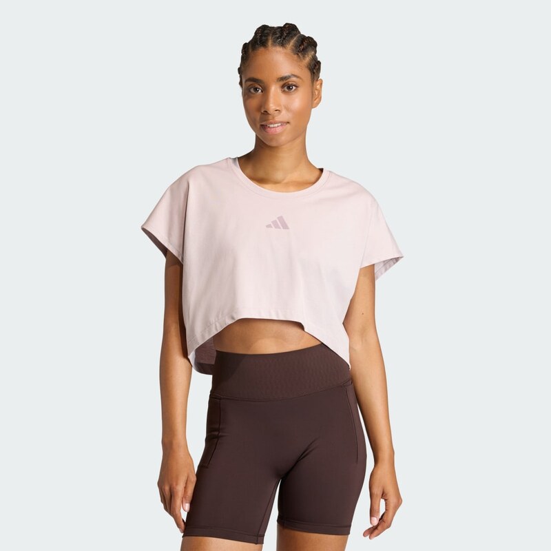 Adidas Tílko PrimeLift Workout Cropped Boxy 3-stripes