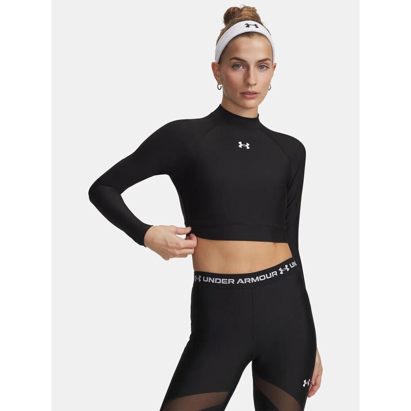 Dámské crop tričko Under Armour HeatGear Crop Mock LS 114421474