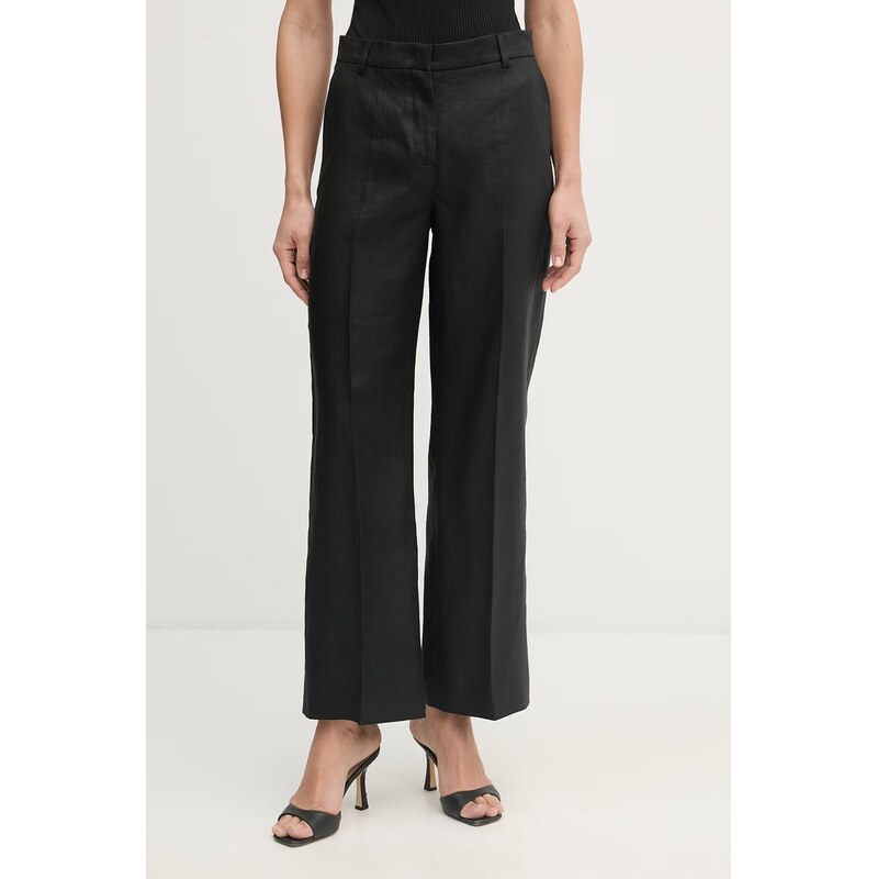 Weekend Max Mara kalhoty dámské lněné MALIZIA