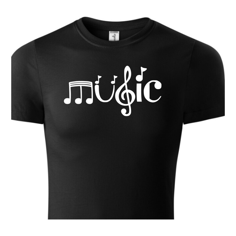 Fenomeno Dětské tričko Music - černé