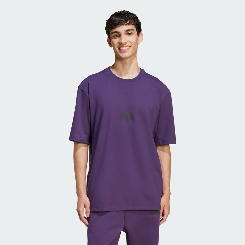 ADIDAS SPORTSWEAR Funkční tričko 'Z.N.E.' tmavě fialová / černá
