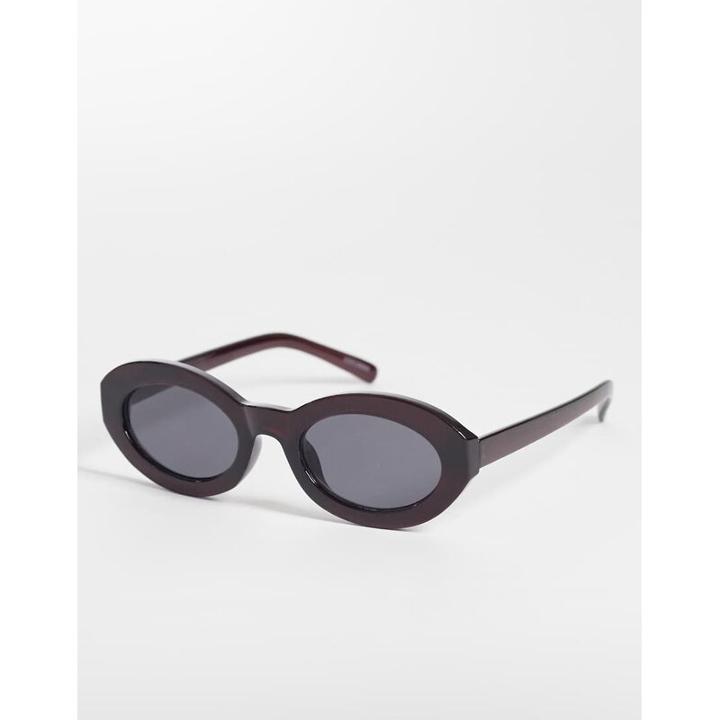 ONLY oval sunglasses in burgundy-Red