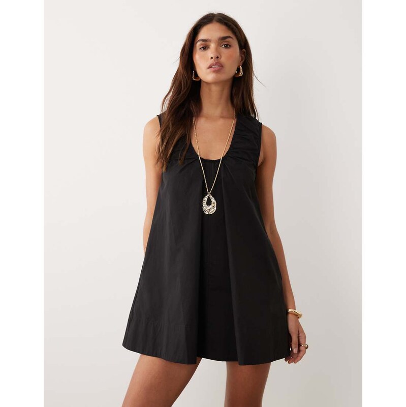 Bronze Snake Sydney smock mini dress in black 114423499