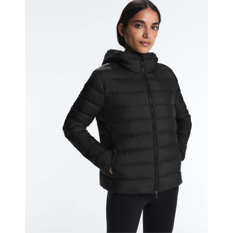 OYSHO Short 100% down puffer jacket in black