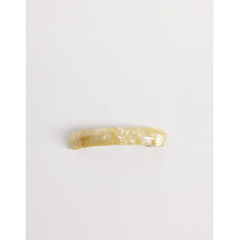 Sui Ava curved soft hair barrette clip in green 114423439